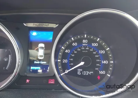 2015 Hyundai Sonata Hybrid Limited z USA, uszkodzony, nr VIN KMHEC4A40FA136889